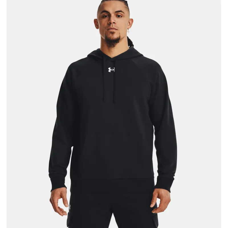 UA RIVAL FLEECE HOODIE 001BLK