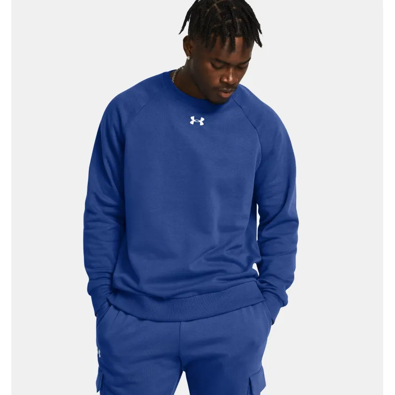 UA Rival Fleece Crew 432BLU
