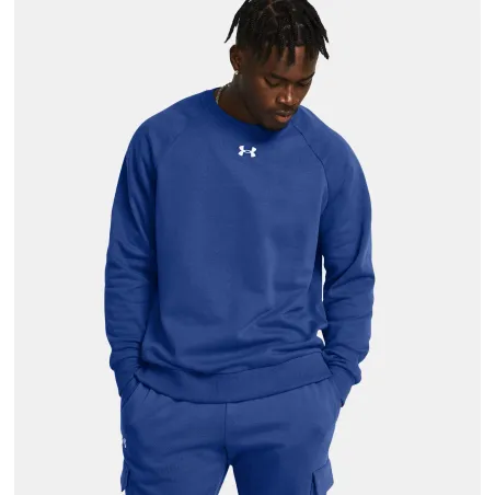 UA Rival Fleece Crew 432BLU