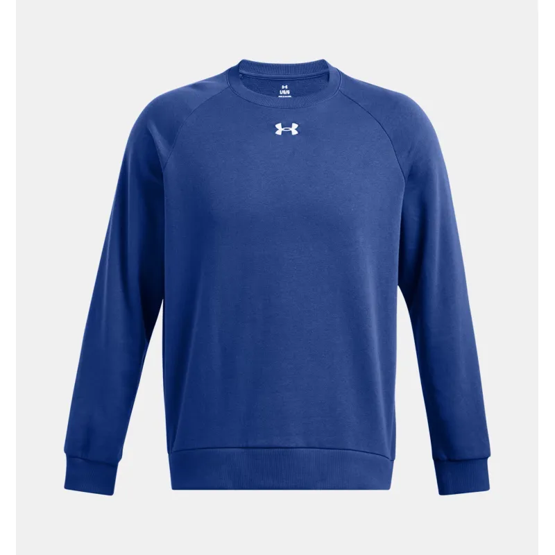 UA Rival Fleece Crew 432BLU