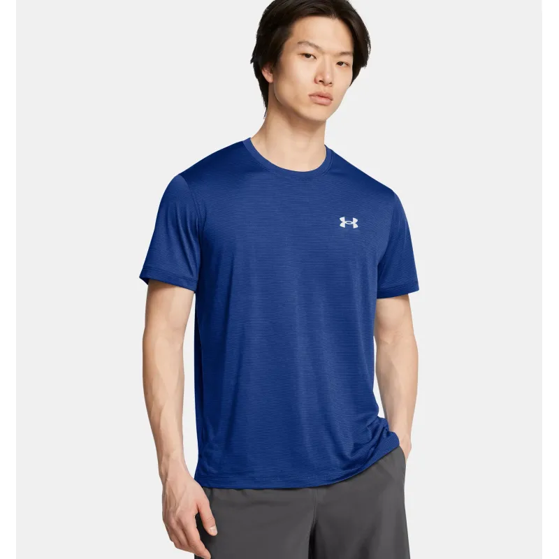UA LAUNCH SHORTSLEEVE 432BLU