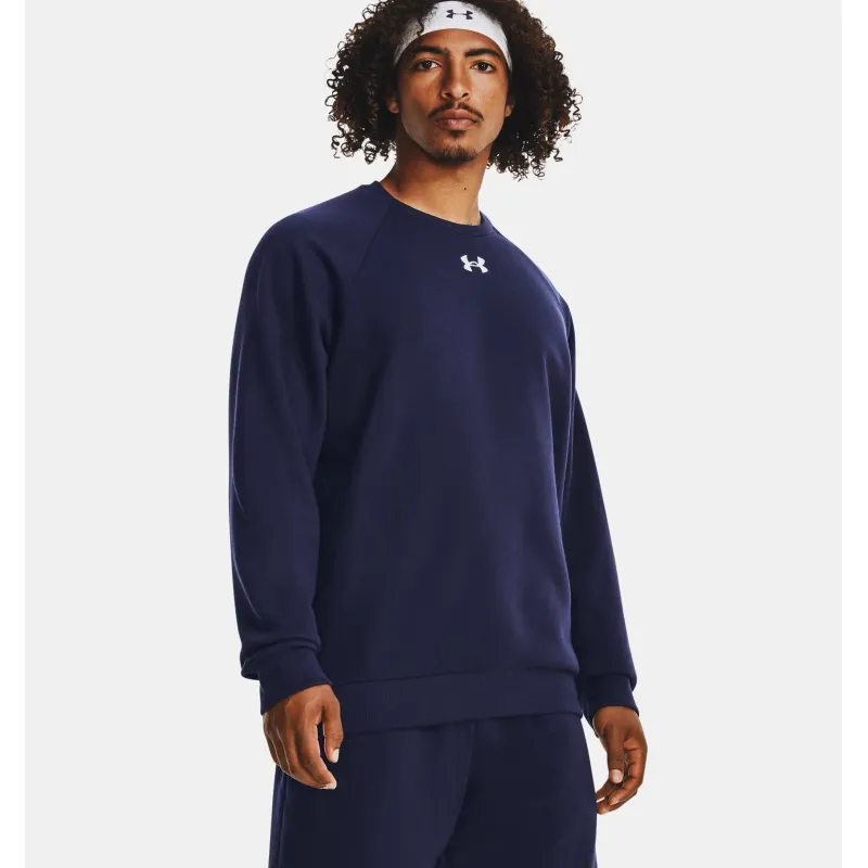 UA Rival Fleece Crew 410BLU
