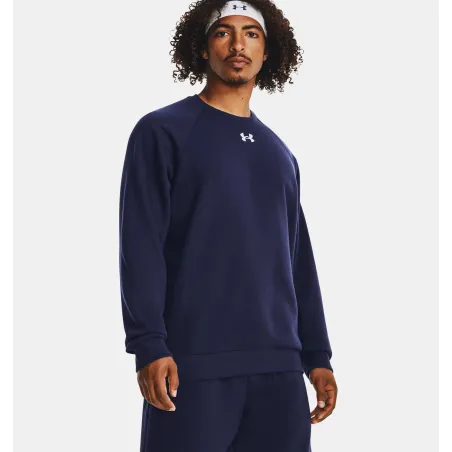 UA Rival Fleece Crew 410BLU