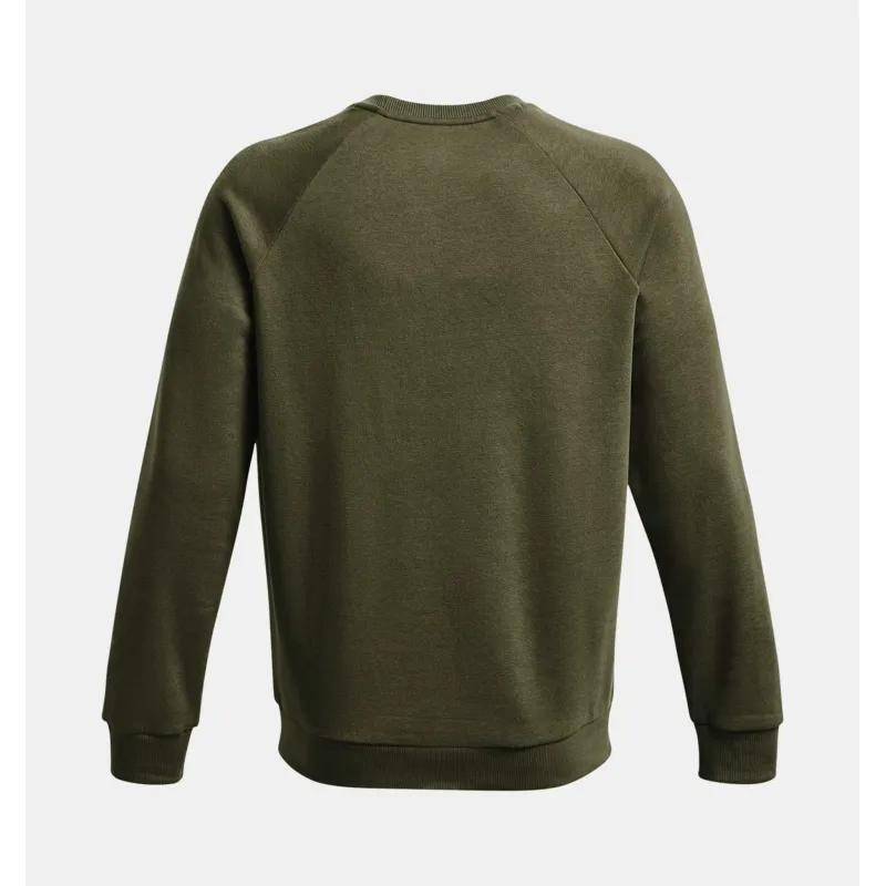 UA RIVAL FLEECE CREW 390GRN