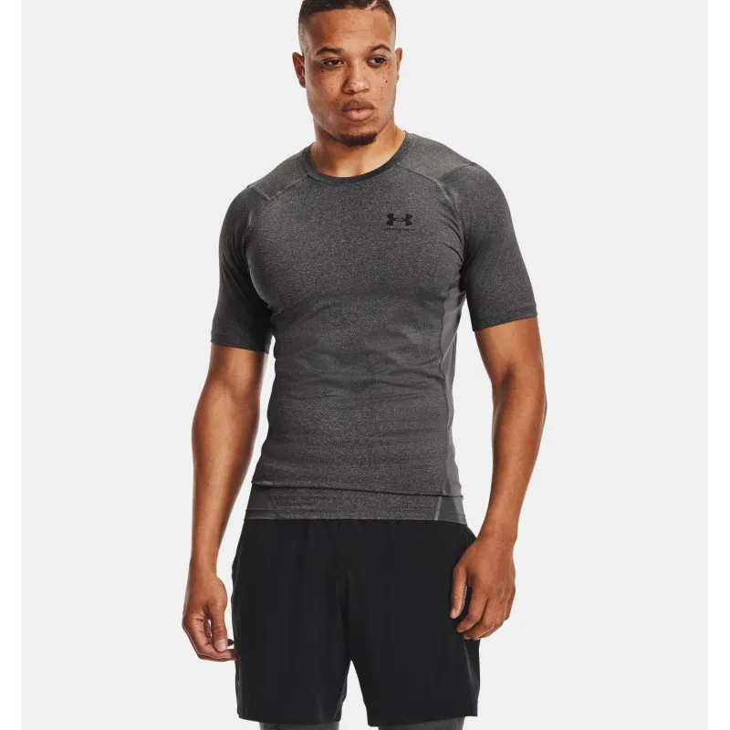 UA HG Armour Comp SS 090GRY