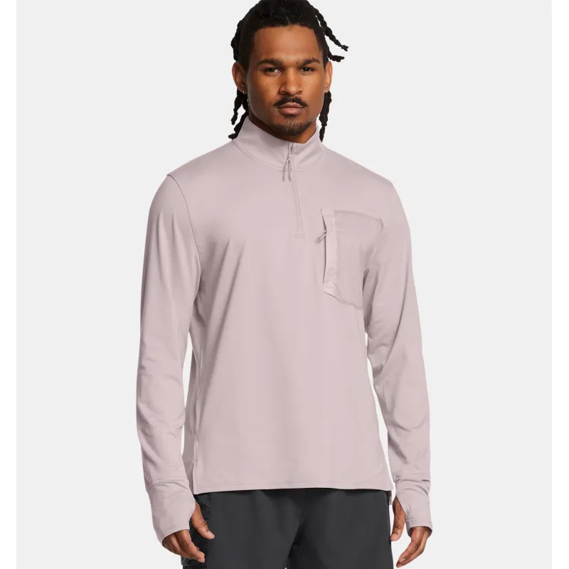 UA TRAIL RUN QUARTER ZIP 015GRY