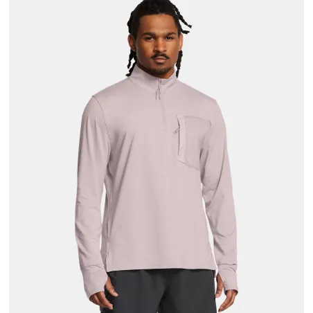 UA TRAIL RUN QUARTER ZIP 015GRY