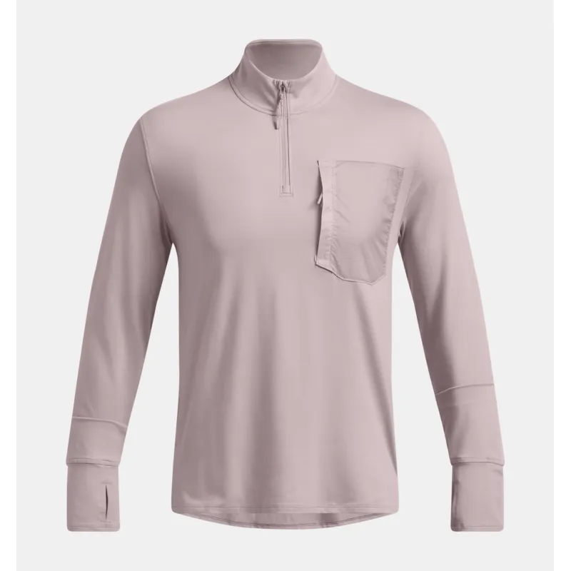 UA TRAIL RUN QUARTER ZIP 015GRY