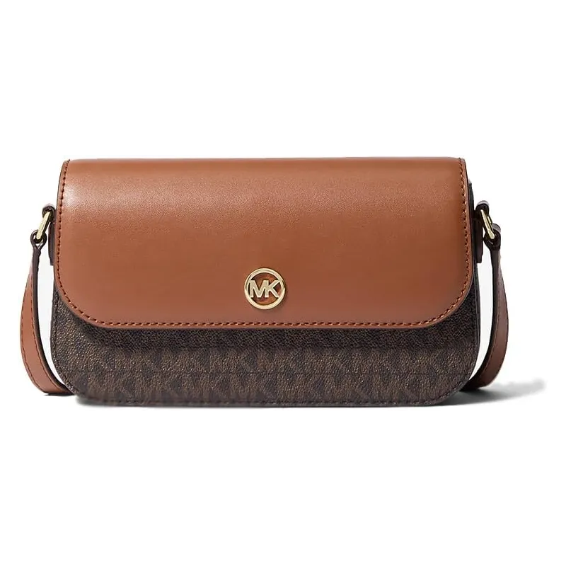 MK JST FLAP XBODY BROWN