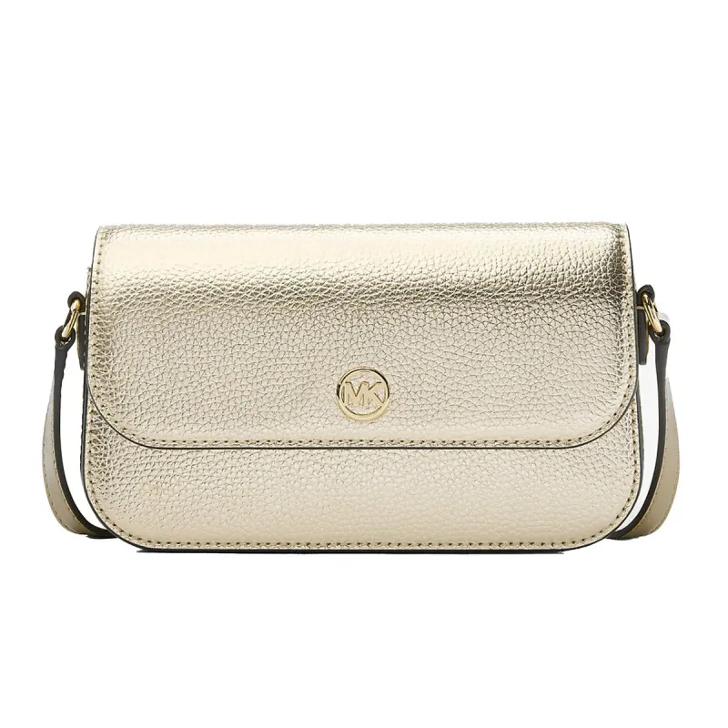 MK JST FLAP XBODY PALE GOLD