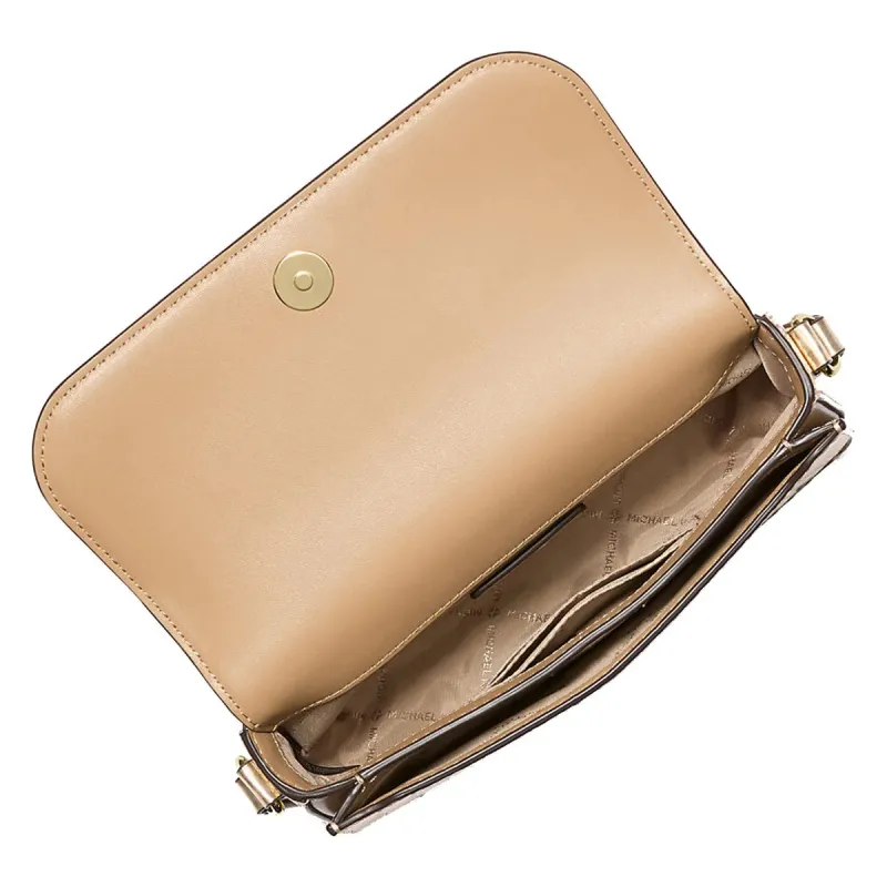 MK JST FLAP XBODY PALE GOLD