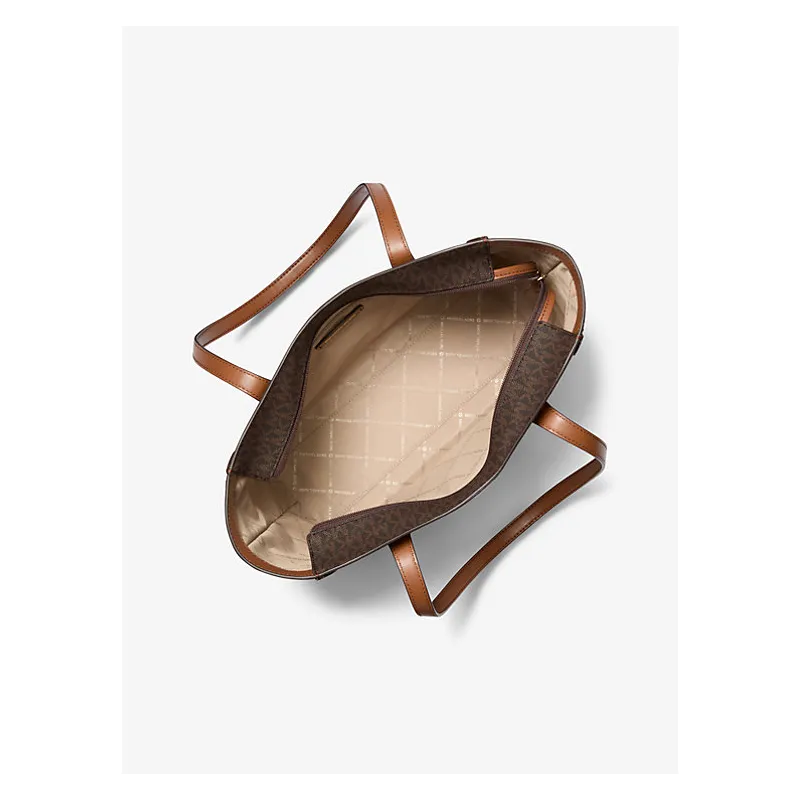 MK LEIDA LG TZ TOTE BROWN 