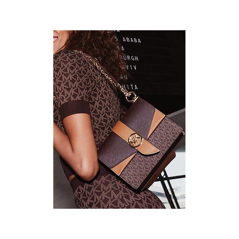 MK GREENWICH SM CONV BROWN