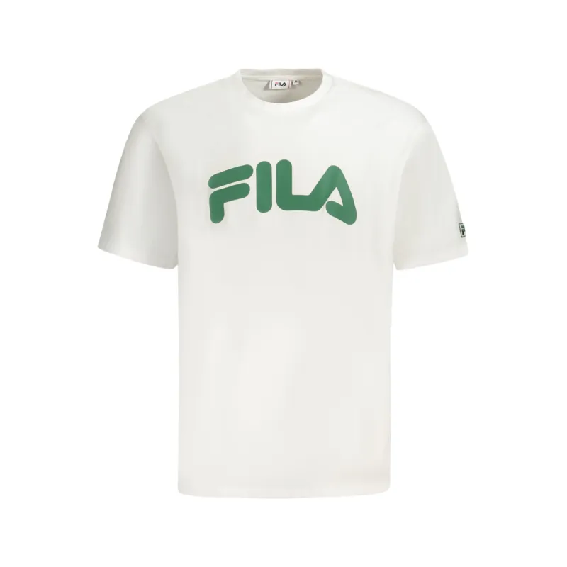 Fila Tshirt Manga Corto Logo Estampado BLanco