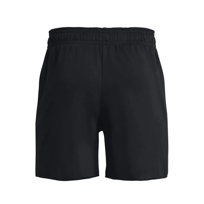 UA Rival Terry 6in Short NEGRO