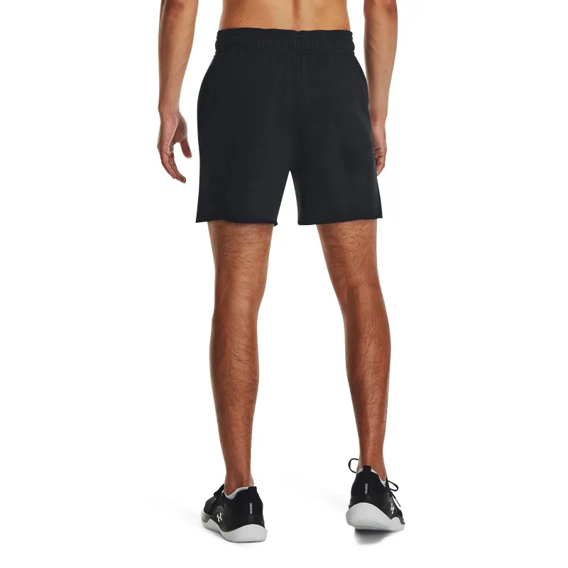 UA Rival Terry 6in Short NEGRO