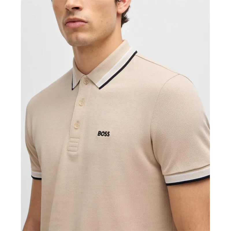 BOSS POLO PADDY BEIGE