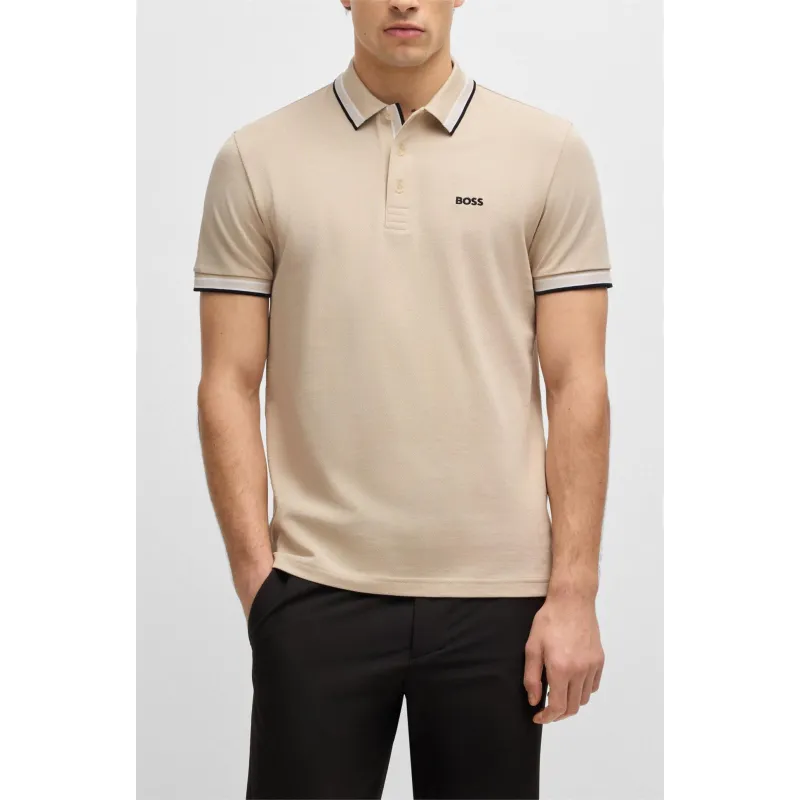 BOSS POLO PADDY BEIGE
