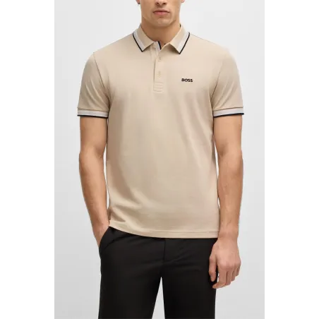 BOSS POLO PADDY BEIGE