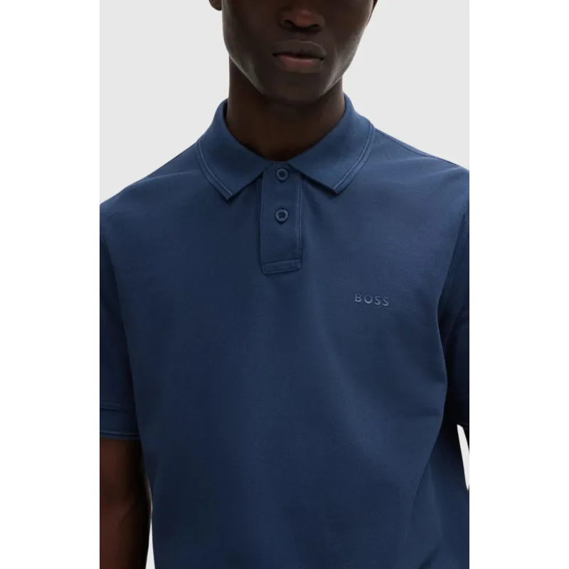BOSS POLO PRIME AZUL MARINO