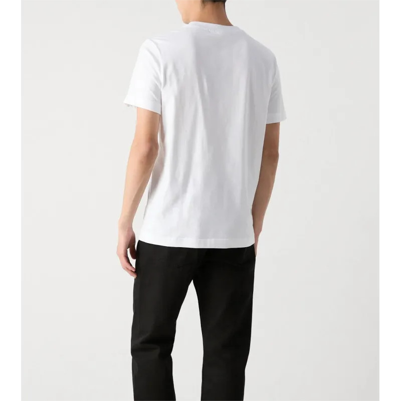 CK  WOVEN LABEL REGULAR TEE BLANCO