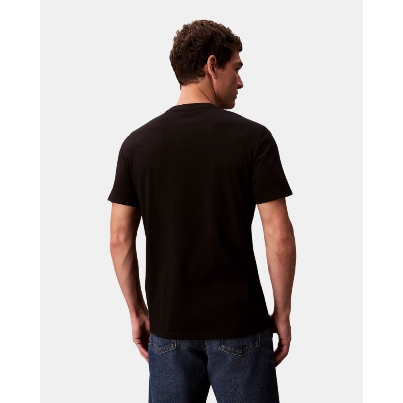 CK  WOVEN LABEL REGULAR TEE NEGRO RR