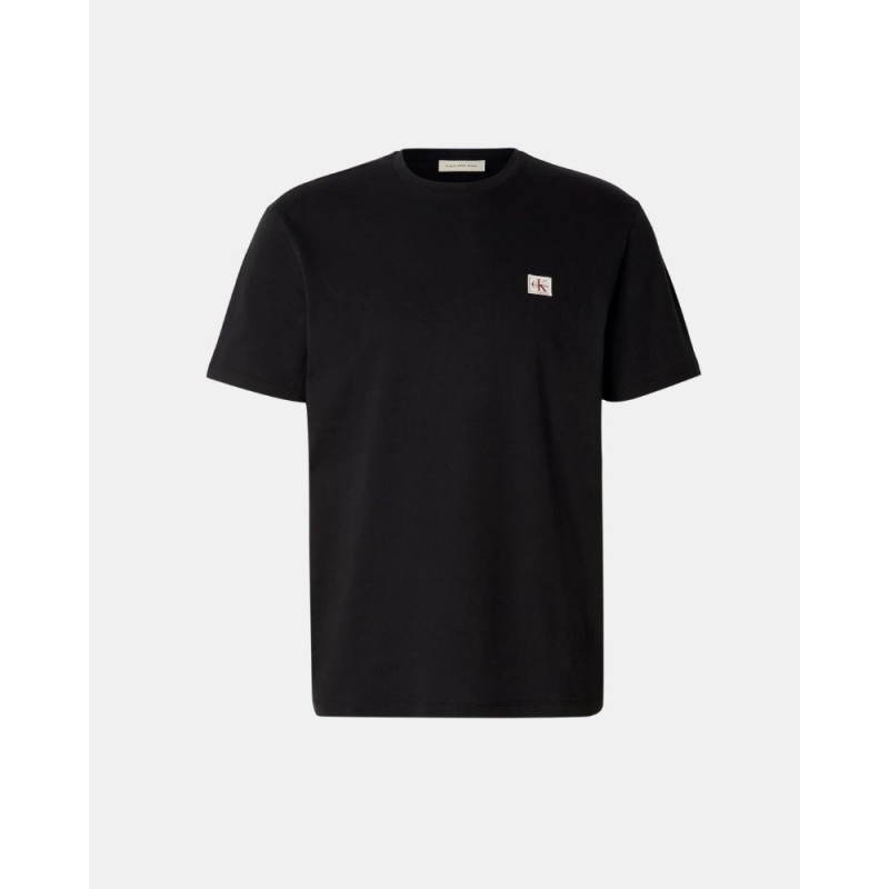 CK  WOVEN LABEL REGULAR TEE NEGRO RR