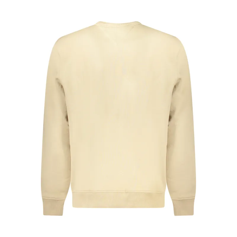 TH SUDADERA LOGO BORDADO BEIGE