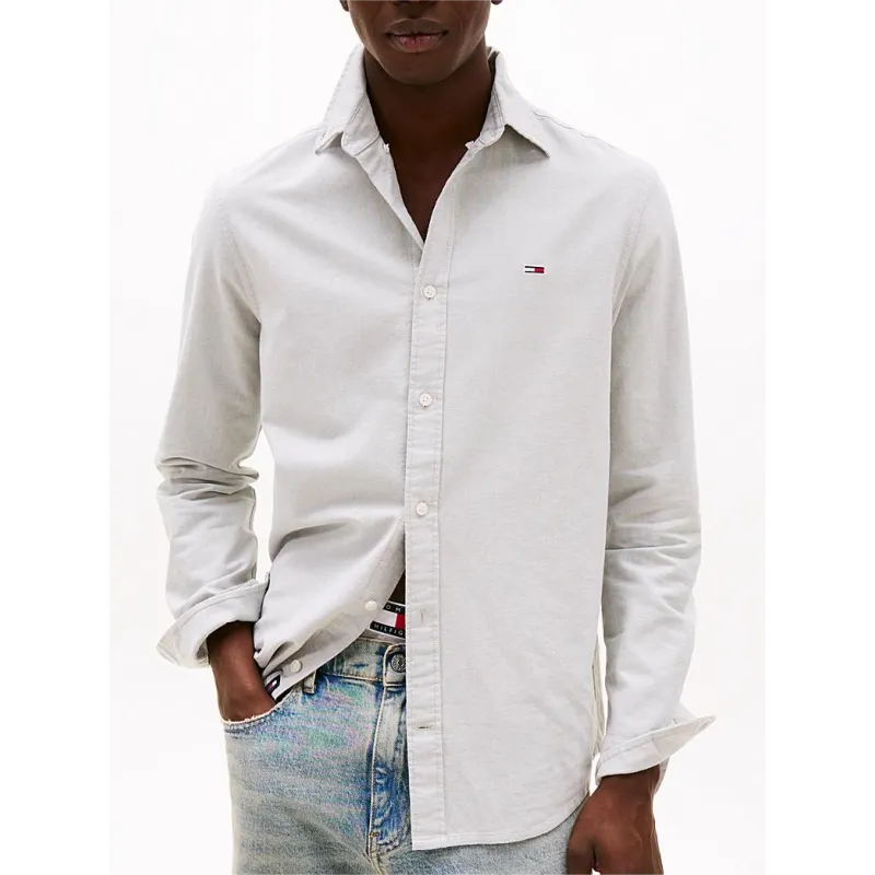 TH Camisa Oxford Regular Fit Grey