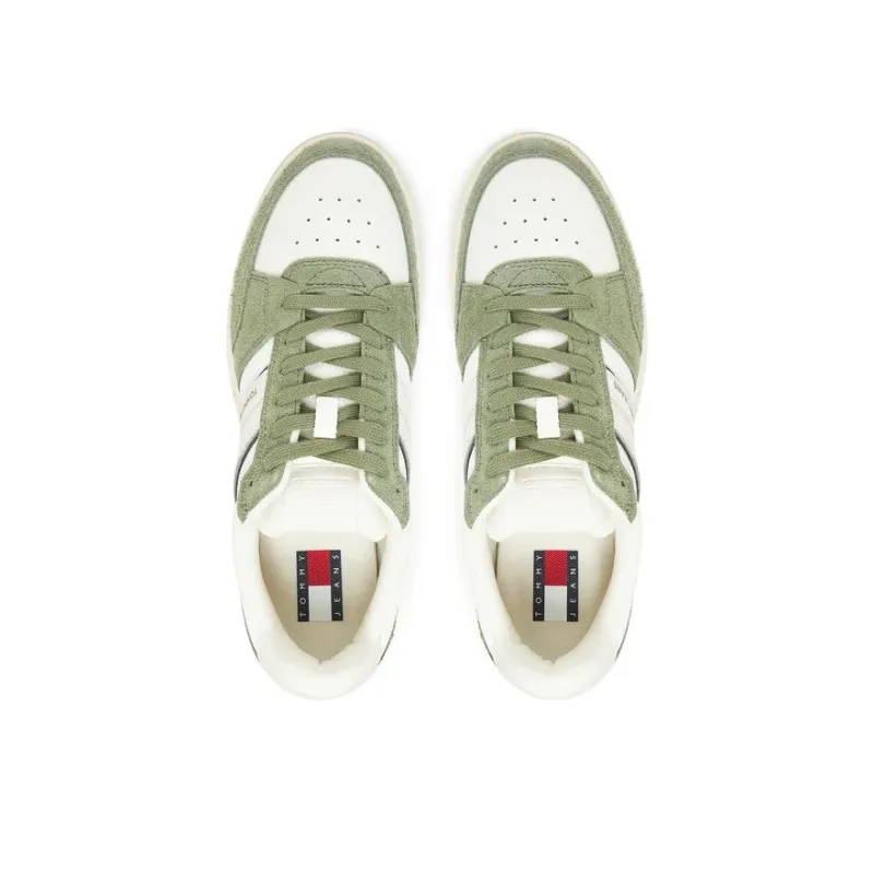 TH Zapatillas de mezcla de ante y suela cupsole Green