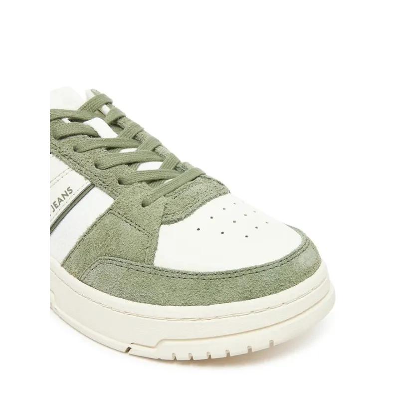TH Zapatillas de mezcla de ante y suela cupsole Green