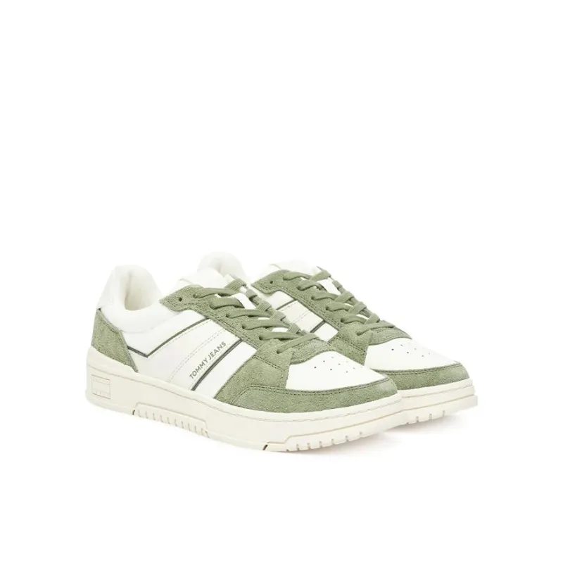 TH Zapatillas de mezcla de ante y suela cupsole Green