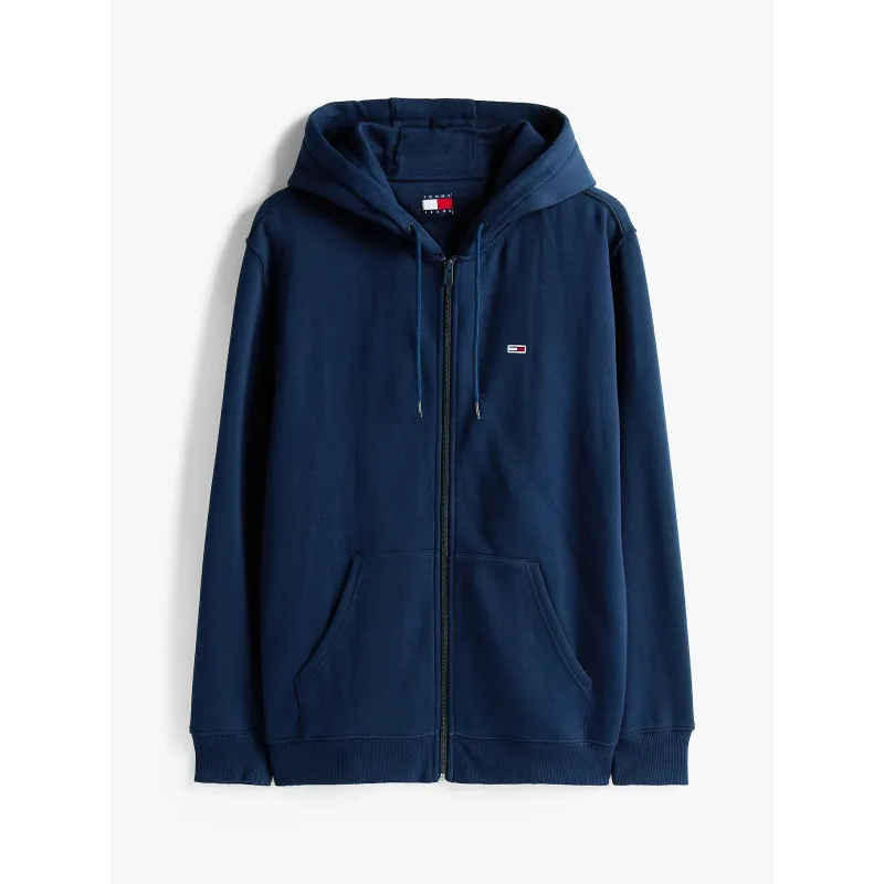 TH Sudadera de felpa con capucha y cremallera Navy 