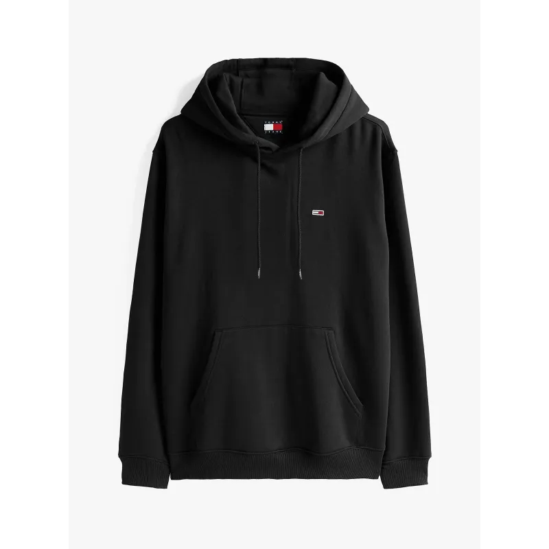 TH Sudadera de felpa peinada con capucha Black
