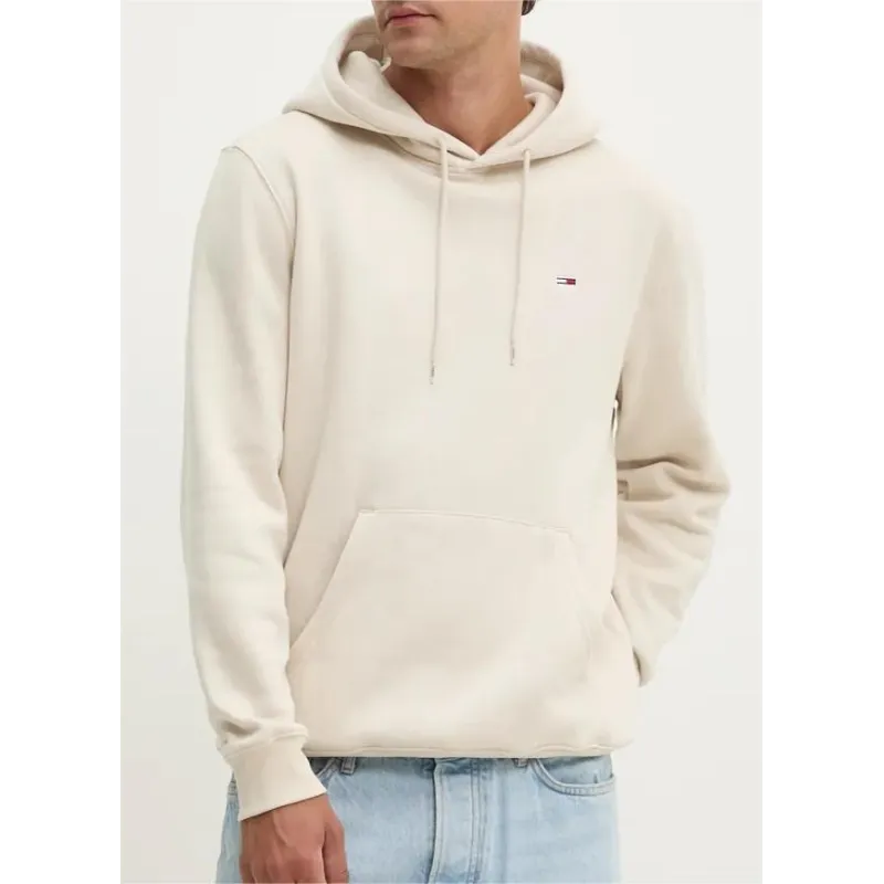 TH Sudadera de felpa peinada con capucha White