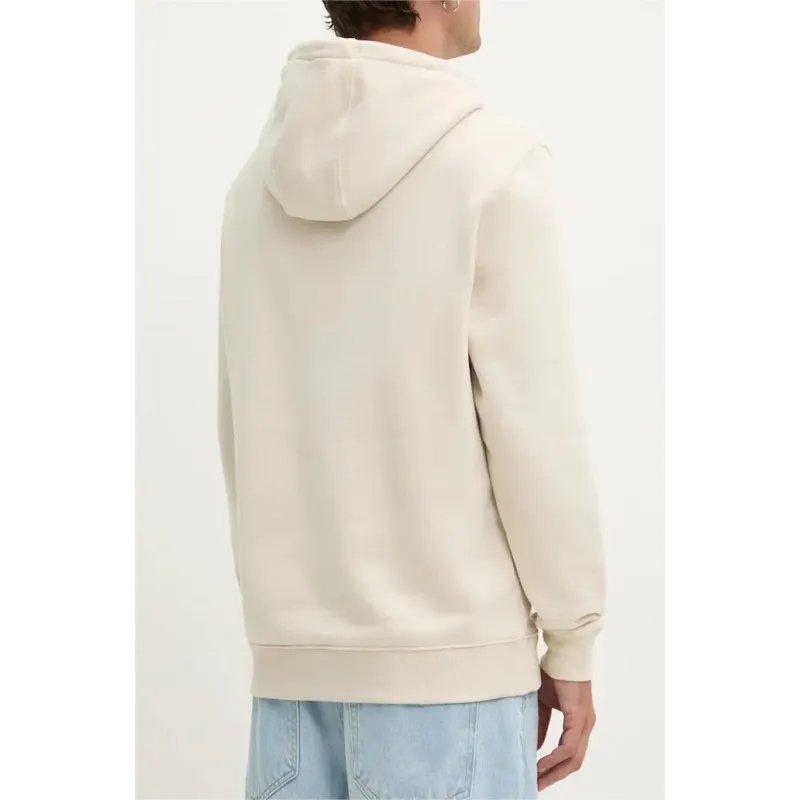 TH Sudadera de felpa peinada con capucha White