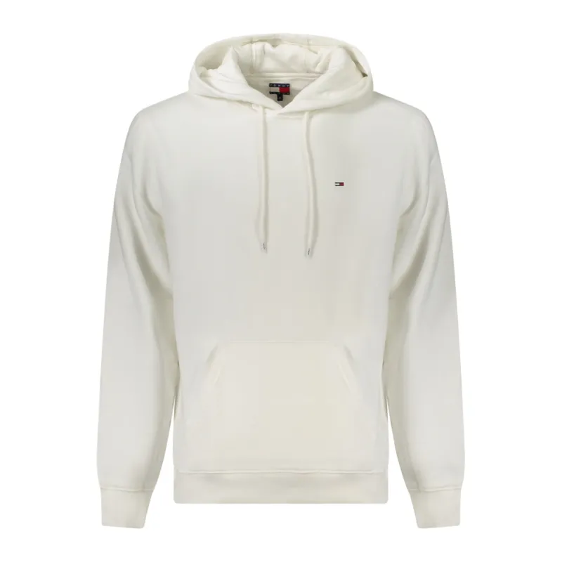TH Sudadera de felpa peinada con capucha White