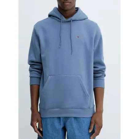 TH Sudadera de felpa peinada con capucha Celeste