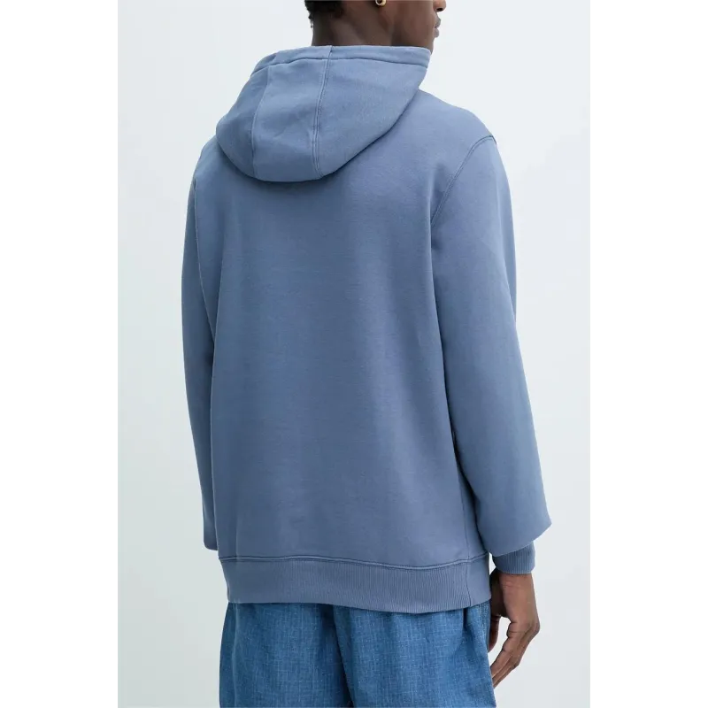 TH Sudadera de felpa peinada con capucha Celeste