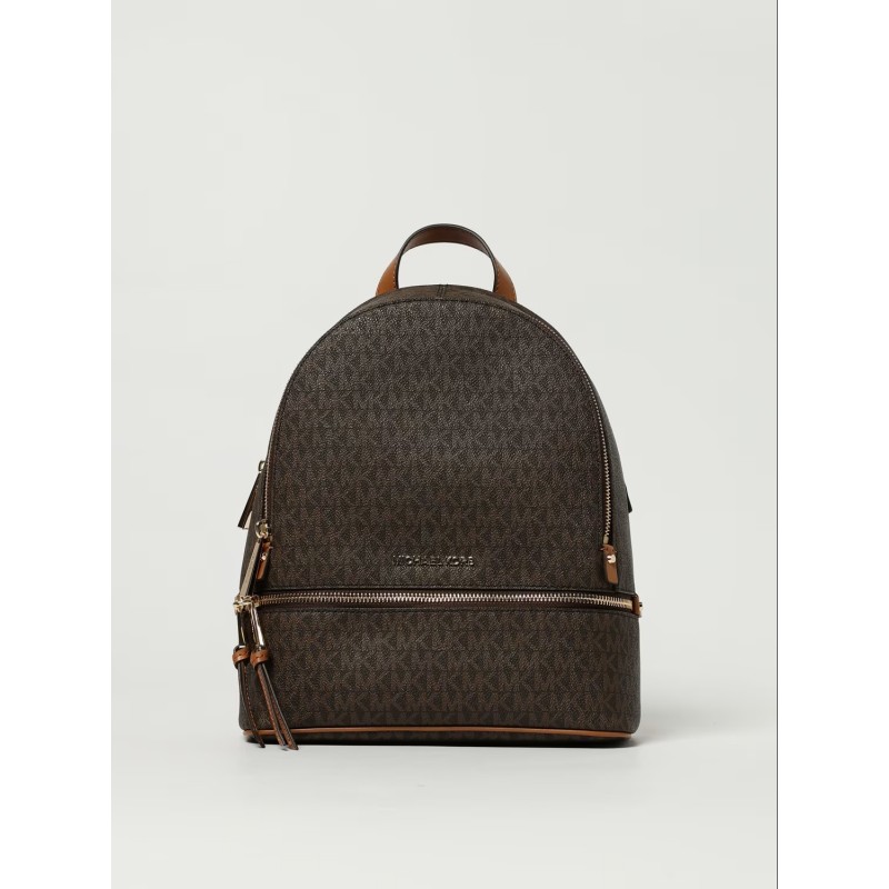 MK RHEA ZIP MD BACKPACK BROWN