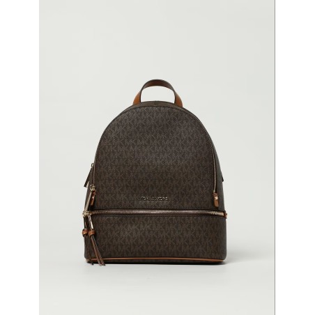 MK RHEA ZIP MD BACKPACK BROWN