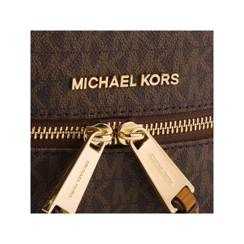MK RHEA ZIP MD BACKPACK BROWN