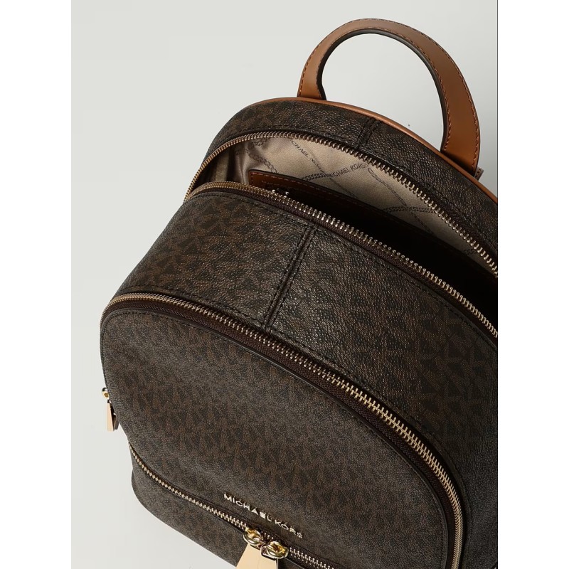 MK RHEA ZIP MD BACKPACK BROWN