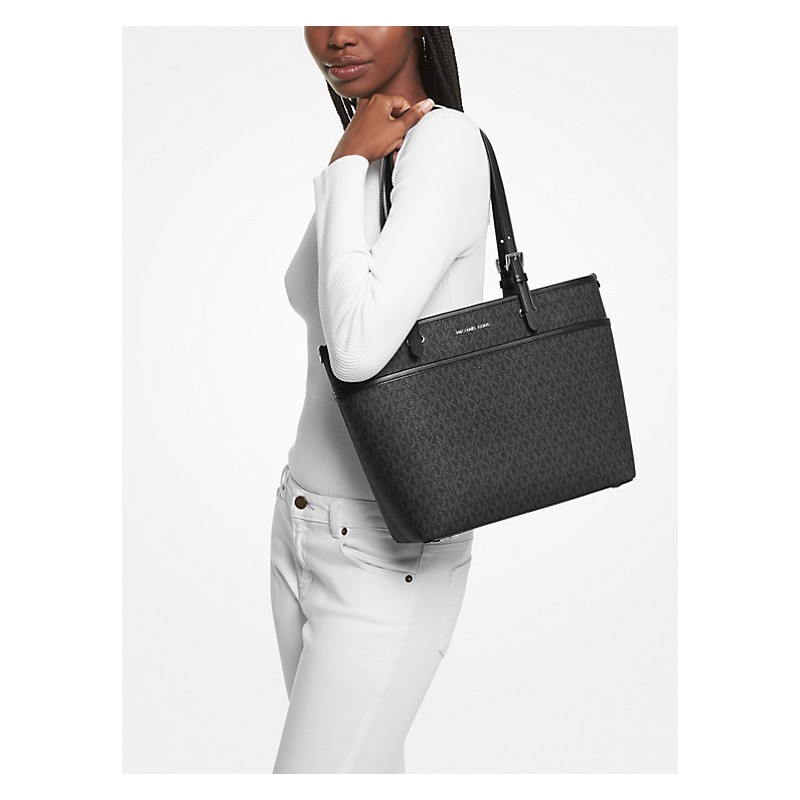 MK WINSTON MD TZ POCKET TOTE BLACK