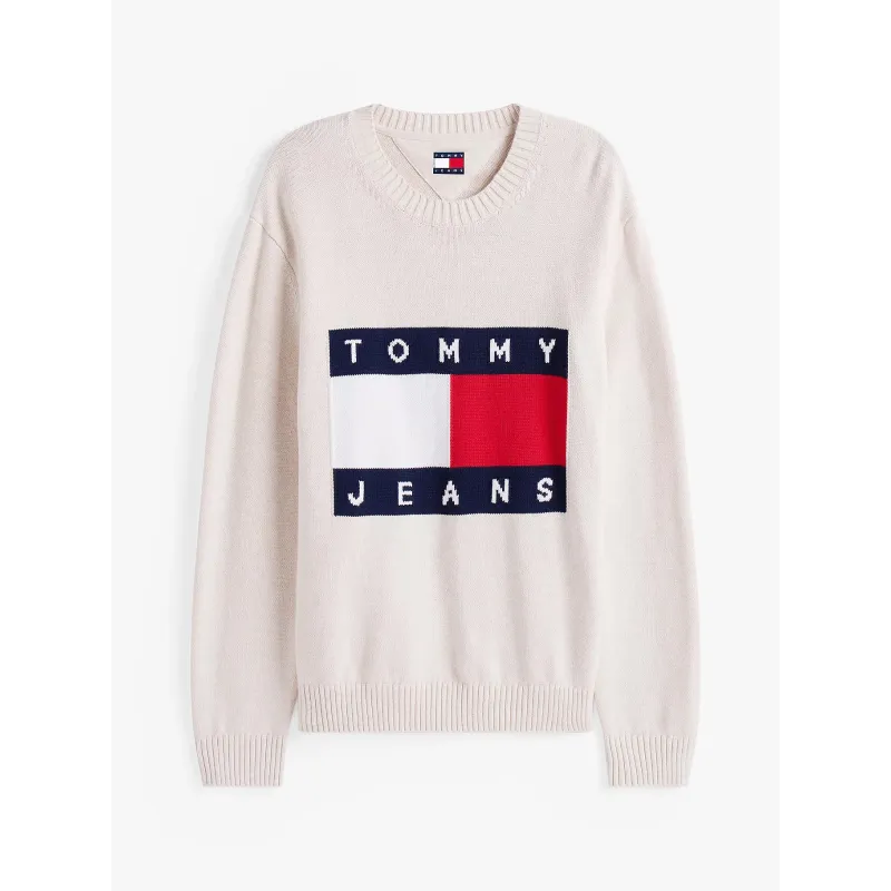 TH Jersey en intarsia con parche del logo Gris 