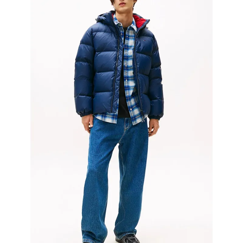 TH Anorak de plumón con capucha navy