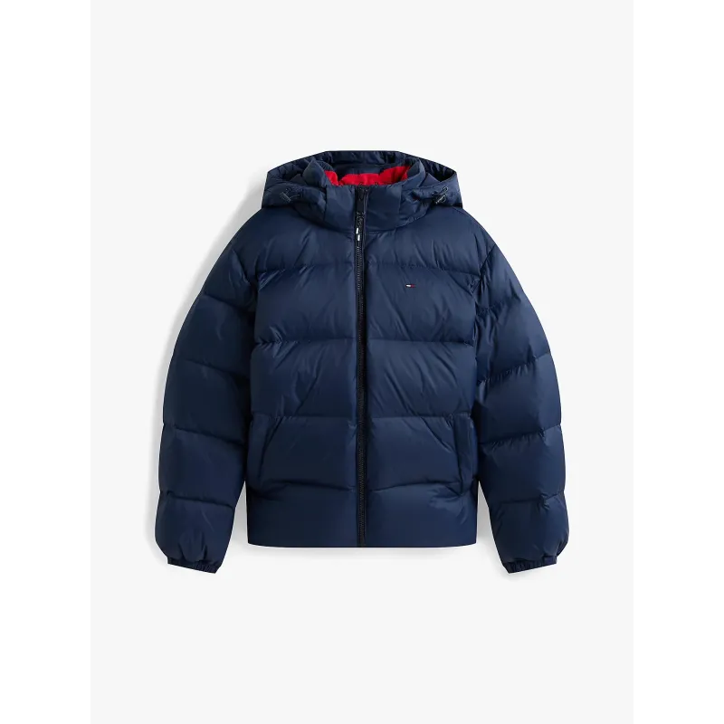 TH Anorak de plumón con capucha navy