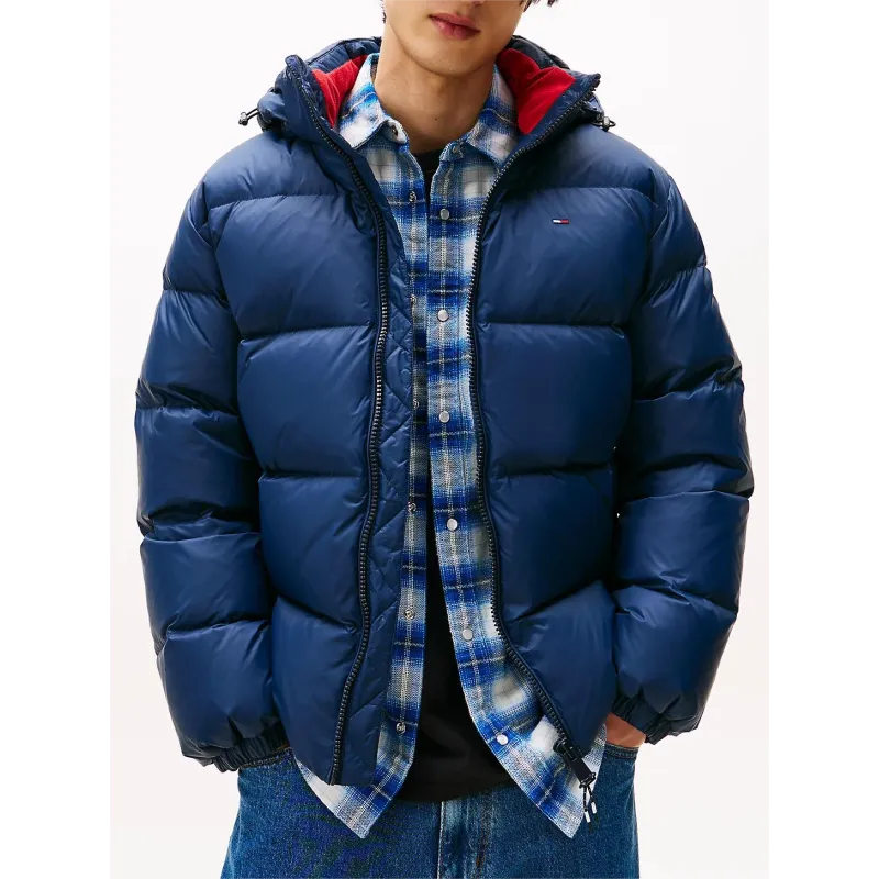 TH Anorak de plumón con capucha navy