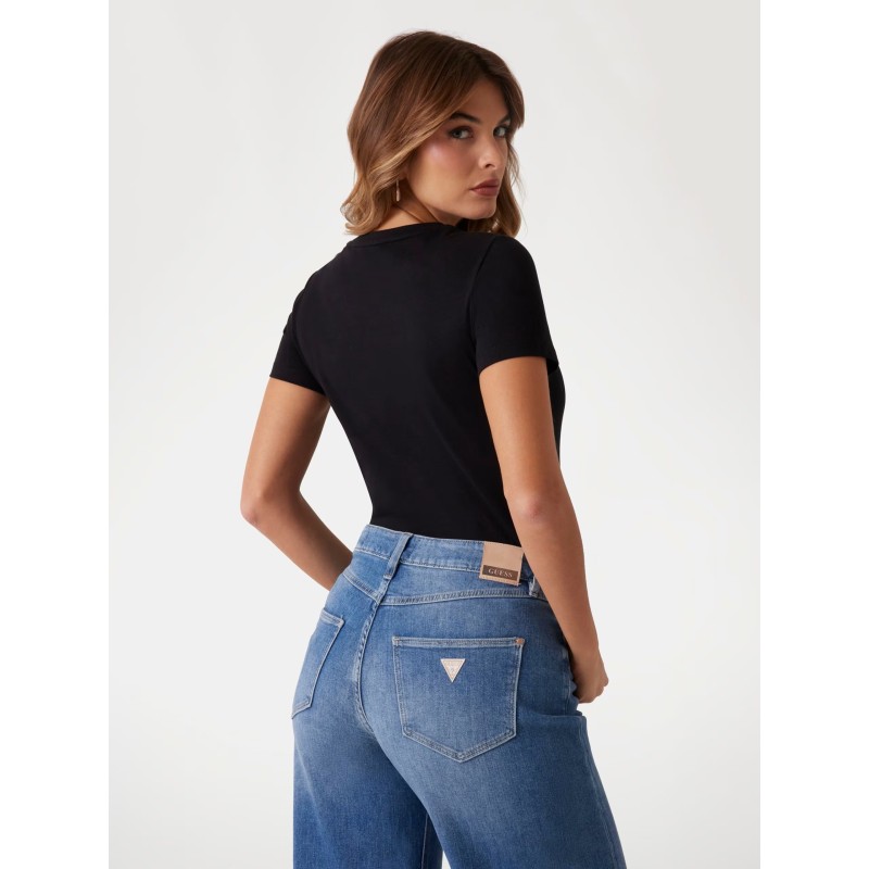 GUESS Camiseta con logo de triángulo BLK