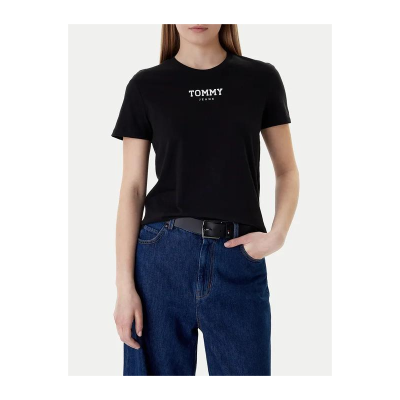 TH Camiseta Essential Negro Regular Fit